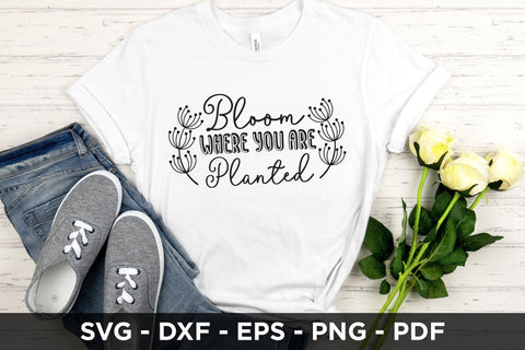 Bloom Where You Are Planted - Wildflower SVG SVG CraftLabSVG 