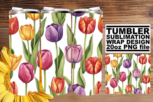 Bloom with Beauty - Flower Pattern Tumbler Wrap Sublimation afrosvg 
