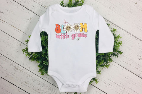 Bloom with Grace | Retro Spring Sublimation Sublimation CraftLabSVG 