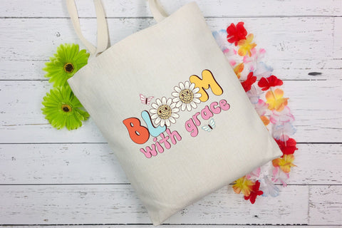 Bloom with Grace | Retro Spring Sublimation Sublimation CraftLabSVG 