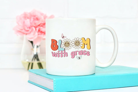 Bloom with Grace | Retro Spring Sublimation Sublimation CraftLabSVG 