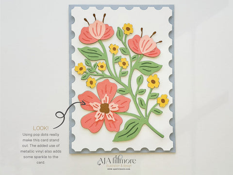Bloomin Layered Flower Card SVG Aja Nicole Designs 