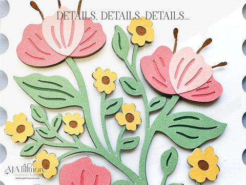 Bloomin Layered Flower Card SVG Aja Nicole Designs 