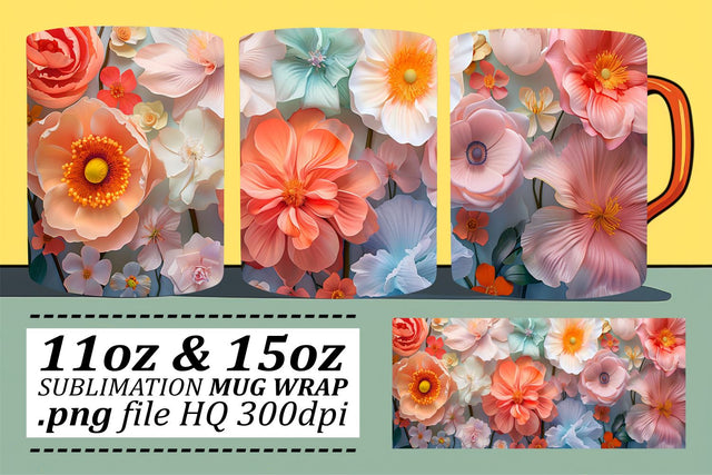 Blooming Beauties Cup Charm - Sublimated Charm for Cups Sublimation afrosvg 