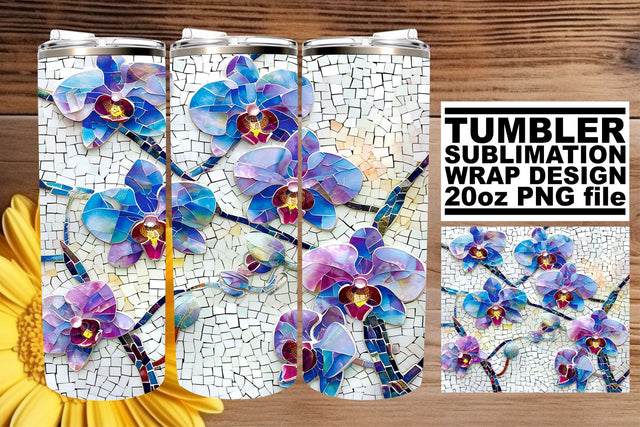 Blooming Beauty 20oz Tumbler Wrap - Sublimation Sublimation afrosvg 