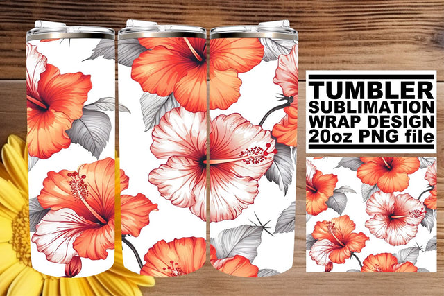 Blooming Beauty Sublimation Tumbler Wrap - 20oz Sublimation afrosvg 