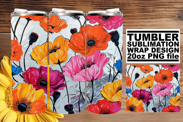 Blooming Bouquet Tumbler Art: Blossom Bliss Sublimation afrosvg 