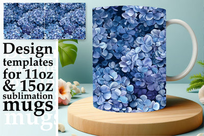 Blooming Flower Mug Wrap Sublimation Sublimation afrosvg 
