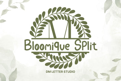 Bloomique Split Font Dm Letter Studio 