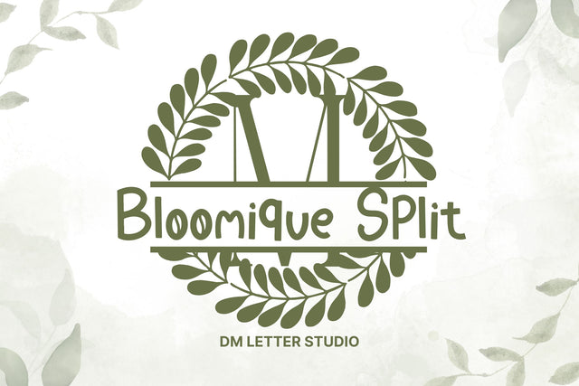 Bloomique Split Font Dm Letter Studio 