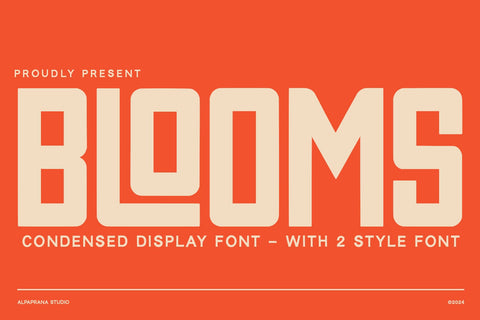 Blooms - Display Font Font Alpaprana Studio 