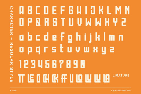 Blooms - Display Font Font Alpaprana Studio 