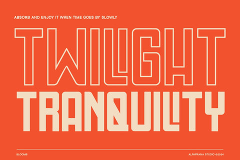Blooms - Display Font Font Alpaprana Studio 