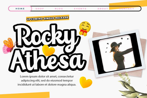 Blosky Script Font muhammadzeky 