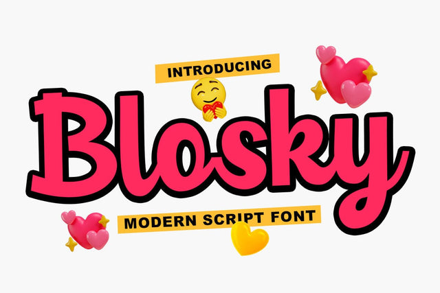Blosky Script Font muhammadzeky 