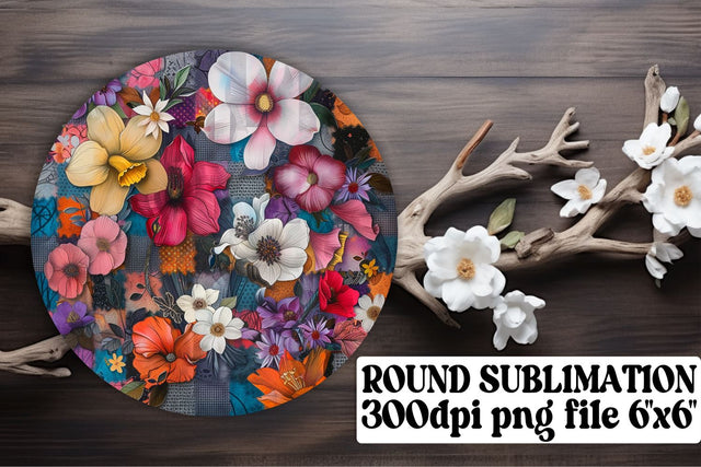 Blossom Bliss Ornaments Car Coaster Sublimation Keychain PNG Sublimation afrosvg 