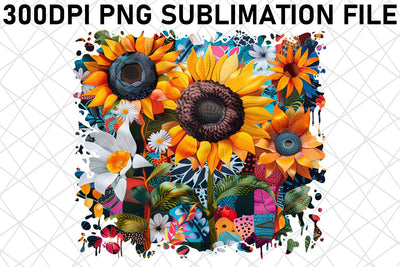 Blossom Bliss PNG Design Vibrant Color Sublimation afrosvg 