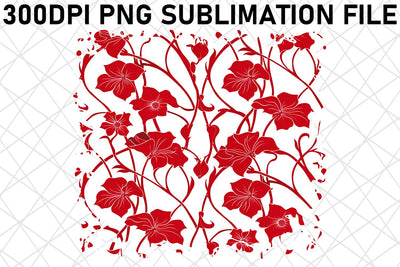 Blossom Bliss Sublimation Pattern, Colorful Floral PNG Design, Vibrant Blooms, Garden Party Sublimation afrosvg 