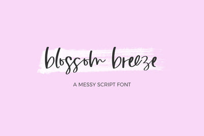 Blossom Breeze Script Font Beck McCormick 