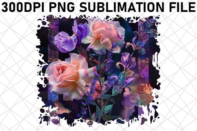 Blossom Burst PNG Sublimation Vibrant Color Sublimation afrosvg 
