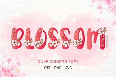 Blossom - Color Font Font AnningArts Design 