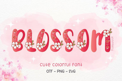 Blossom - Color Font Font AnningArts Design 