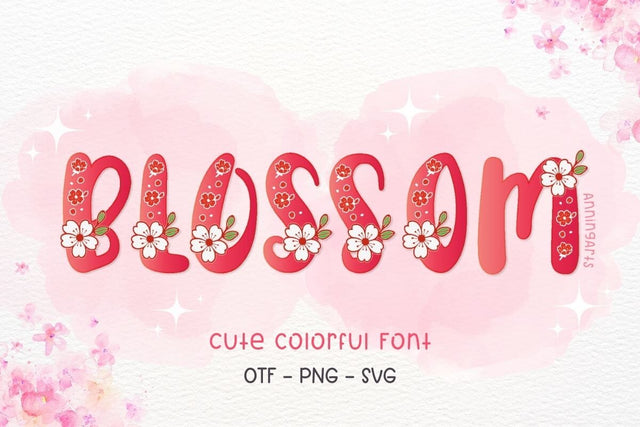 Blossom - Color Font Font AnningArts Design 