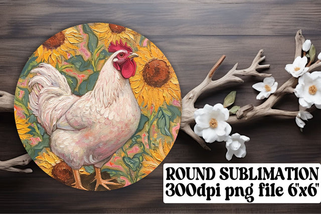 Blossom Creatures Floral Circle Sublimation Sublimation afrosvg 