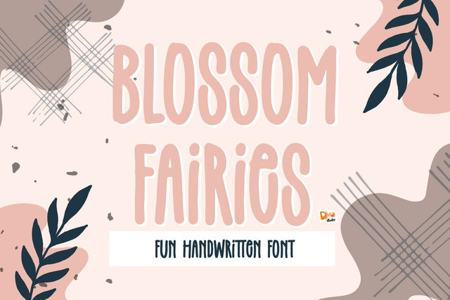 Blossom Fairies Font Dm Letter Studio 