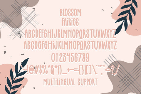 Blossom Fairies Font Dm Letter Studio 