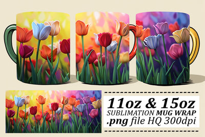 Blossom Magic Mug Design - Whimsical Sublimated Beauty Sublimation afrosvg 