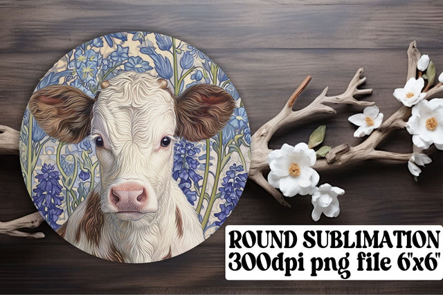 Blossom Wildlife Circle Sublimation Set Sublimation afrosvg 