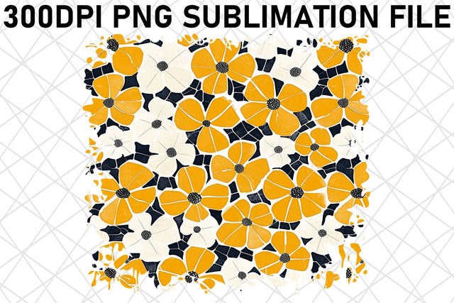 Blossom Wonderland Sublimation Pattern, Vibrant Bloom PNG Design, Blooming Delight, Garden Vibes Sublimation afrosvg 