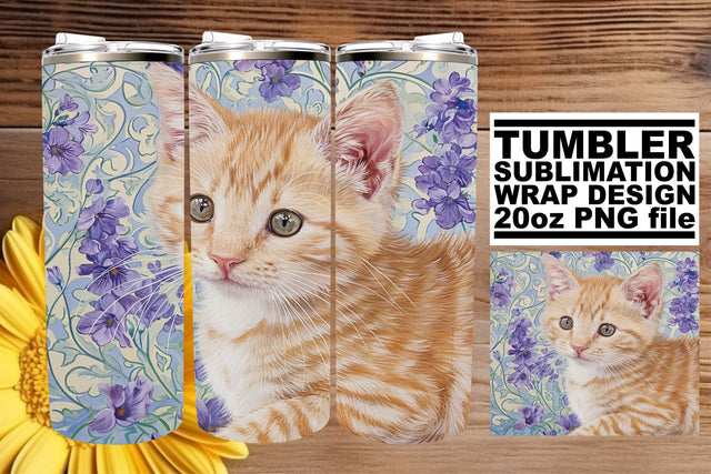 Blossoming Barnyard Tumbler Wrap - Floral Beauty Sublimation afrosvg 