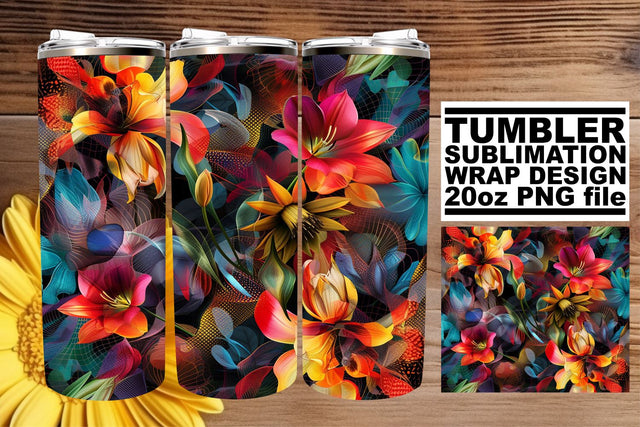 Blossoming Beauty Design: Let florals bloom on your tumbler Sublimation afrosvg 