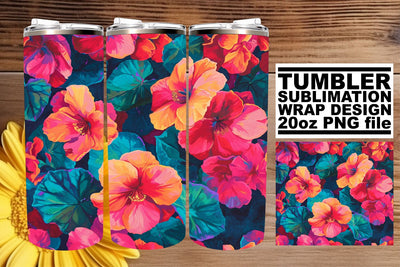 Blossoming Beauty Mug Art: Floral Delight Sublimation afrosvg 