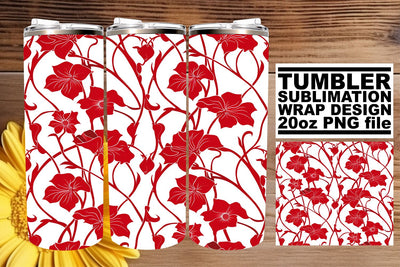Blossoming Beauty Sublimation Tumbler Sleeve - 20oz Sublimation afrosvg 