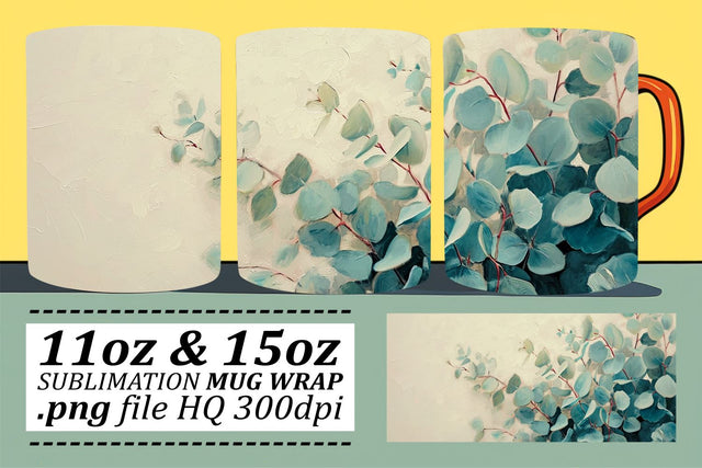 Blossoming Garden Bliss Mug Wrap Design Sublimation afrosvg 