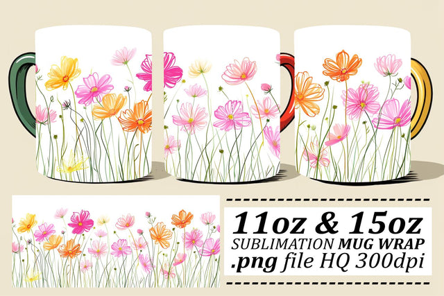 Blossoming Garden Retreat Mug Sublimation Sublimation afrosvg 