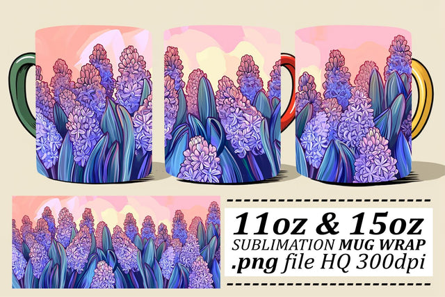 Blossoming Petal Paradise Mug Pattern Sublimation afrosvg 