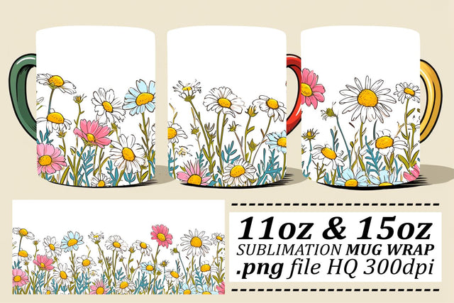 Blossoming Spring Garden Mug Sublimation Design Sublimation afrosvg 