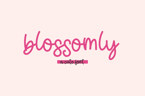 Blossomly Script Font Beck McCormick 