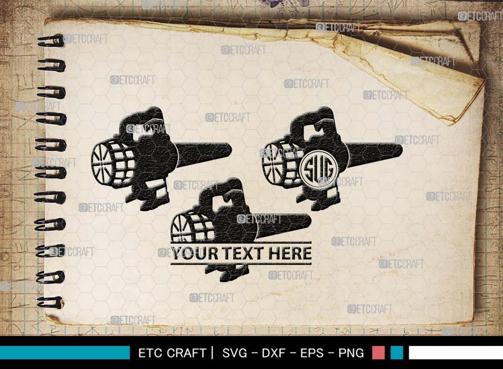 Blower Machine Monogram, Blower Machine Silhouette, Blower Machine SVG ...