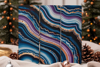 Blue Agate 20oz Tumbler Wrap Sublimation DesignSVG 