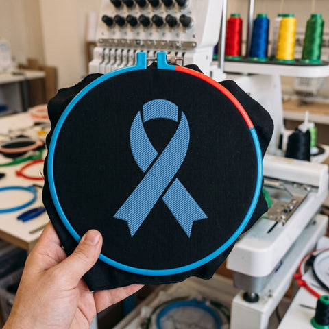 Blue Awareness Ribbon Embroidery Design – Light Blue Cancer Awareness Ribbon Machine Embroidery File Embroidery/Applique DESIGNS PatternFeed8 
