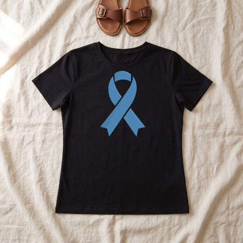 Blue Awareness Ribbon Embroidery Design – Light Blue Cancer Awareness Ribbon Machine Embroidery File Embroidery/Applique DESIGNS PatternFeed8 