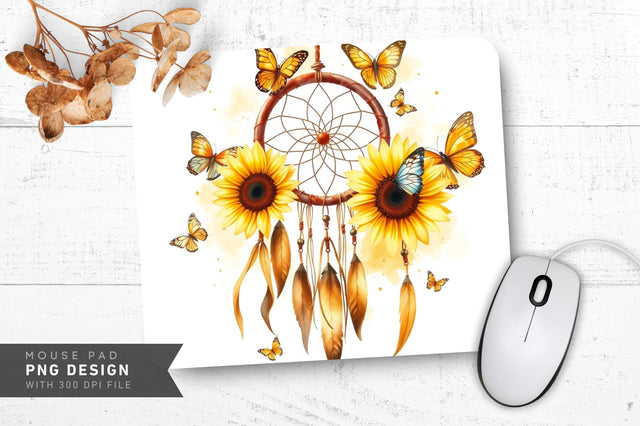 Blue Butterfly Dream Mousepad Sublimation Regulrcrative 