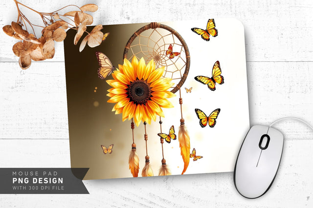 Blue Butterfly Dream Mousepad Sublimation Regulrcrative 