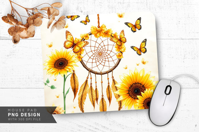 Blue Butterfly Dream Mousepad Sublimation Regulrcrative 