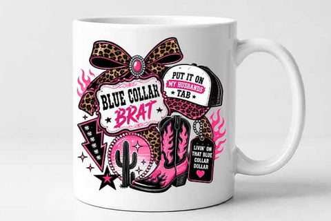 Blue Collar Brat PNG | Western Cowgirl Digital Download SVG BillahCrafts 